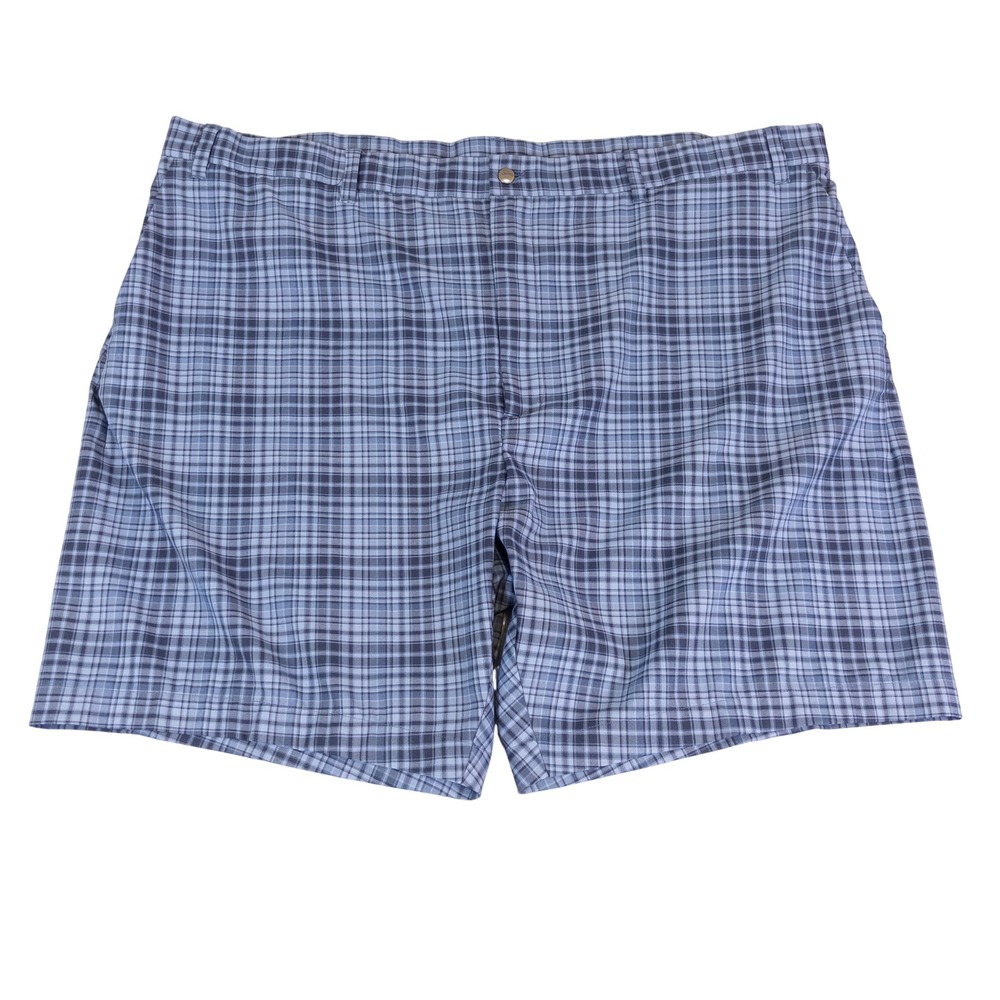 Callaway Mens Blue Plaid Golf Shorts Size 50 Performance Stretch Activewear